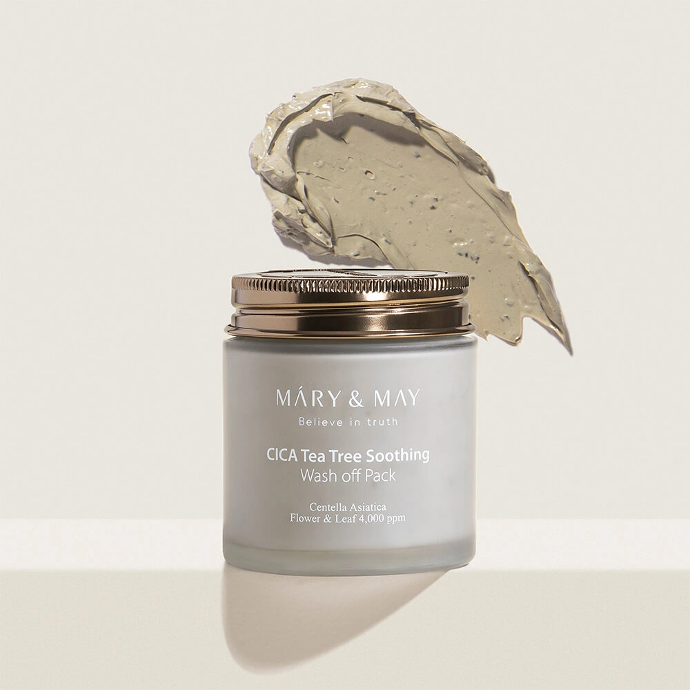 Mary & May Cica Tea Tree Soothing Wash Off Pack Заспокійлива очищувальна маска для обличчя