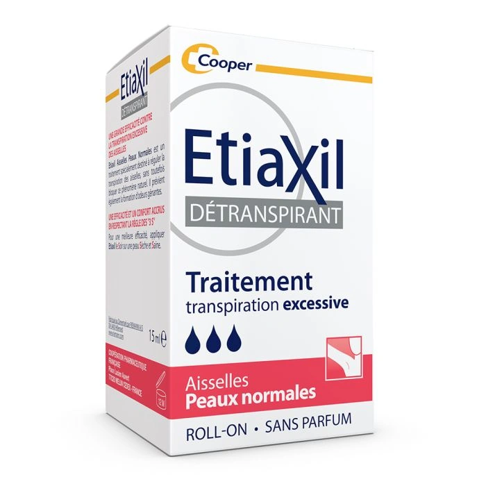 Etiaxil Antiperspirant Treatment Normal Skin Armpits Roll-On Антиперспірант тривалої дії для нормальної шкіри