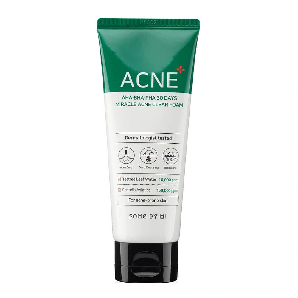 Some By Mi AHA-BHA-PHA 30 Days Miracle Acne Clear Foam Очищувальна пінка