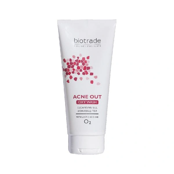Biotrade Acne Out Oxy Wash Ніжний гель для вмивання з киснем та молочною кислотою для всіх типів шкіри, особливо проблемної