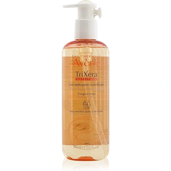 Avene Trixera Nutrition Nettoyant Nutri-Fluide Гель очищувальний і живильний для обличчя і тіла