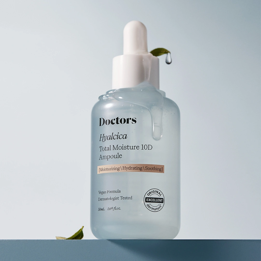 Doctors Hyalcica Total Moisture 10 D Ampoule Зволожувальна сироватка з 10 формами гіалуронової кислоти та центелою