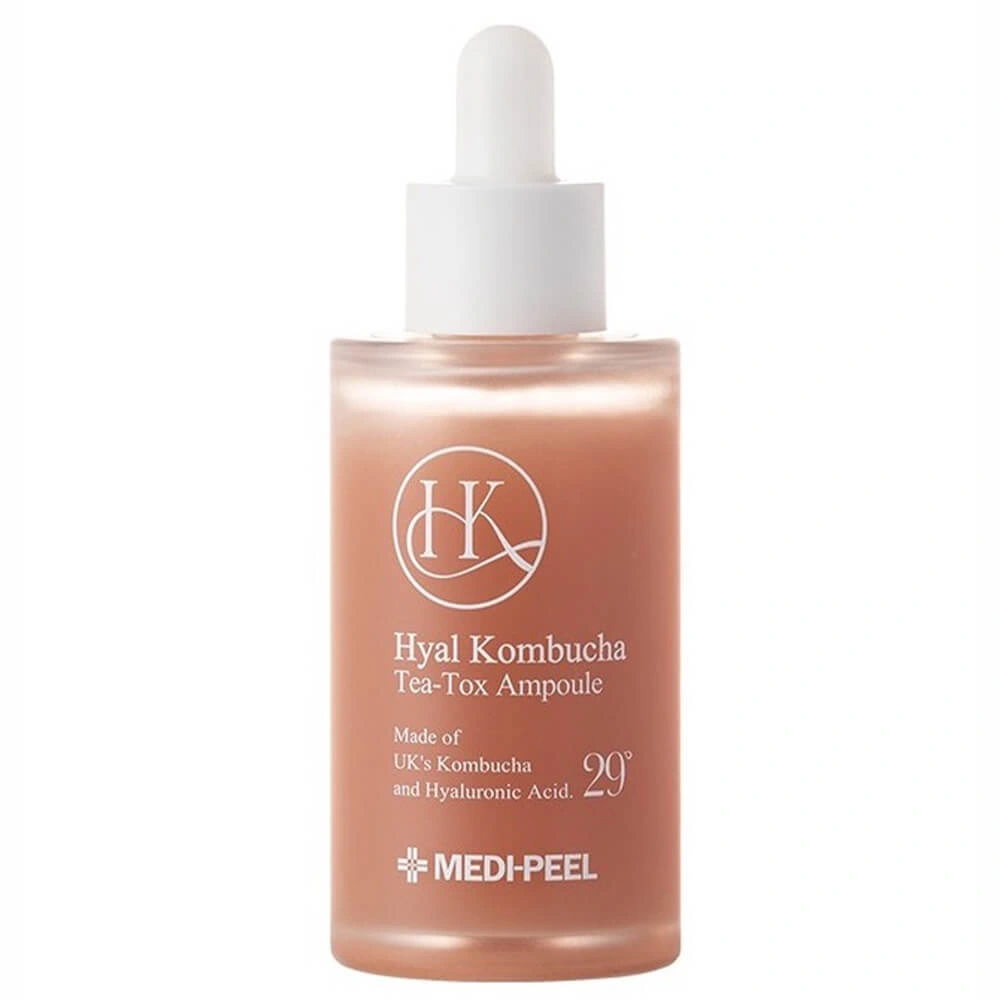 Medi-Peel Liposome Hyal Kombucha Tea-Tox Ampoule Відновлювальна сироватка для зміцнення та заспокоєння шкіри, з комбучею