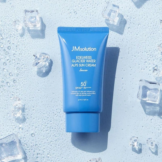 JMsolution Edelweiss Glacier Water Alps Sun Cream Snow SPF 50+ PA++++ Охолоджуючий санскрін