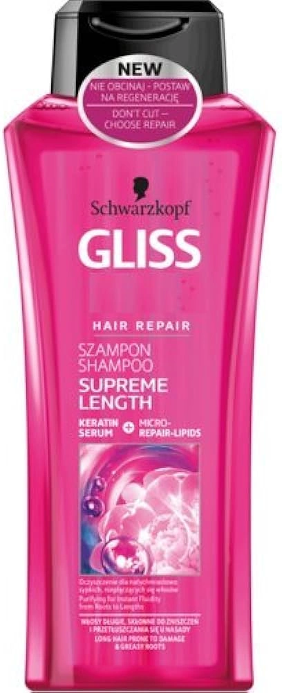 Schwarzkopf Gliss Kur Hair Repair Supreme Length Shampoo Захисний шампунь для довгого волосся, схильного до пошкоджень та жирності