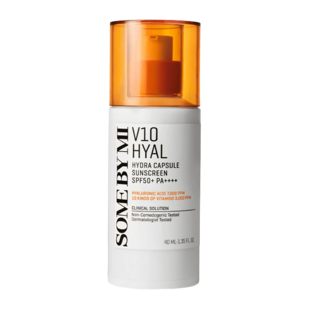 Some By Mi V10 Hyal Hydra Capsule Sunscreen SPF50+ PA++++ Сонцезахисний крем