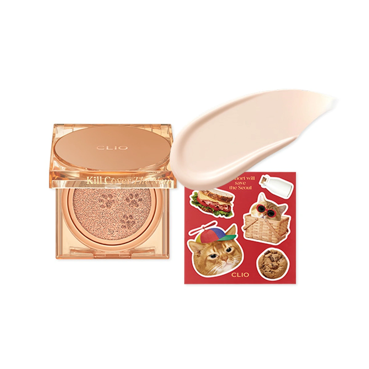 CLIO Kill Cover The New Founwear Cushion Set SPF50+ PA+++ - Koshort In Seoul Limited Edition 