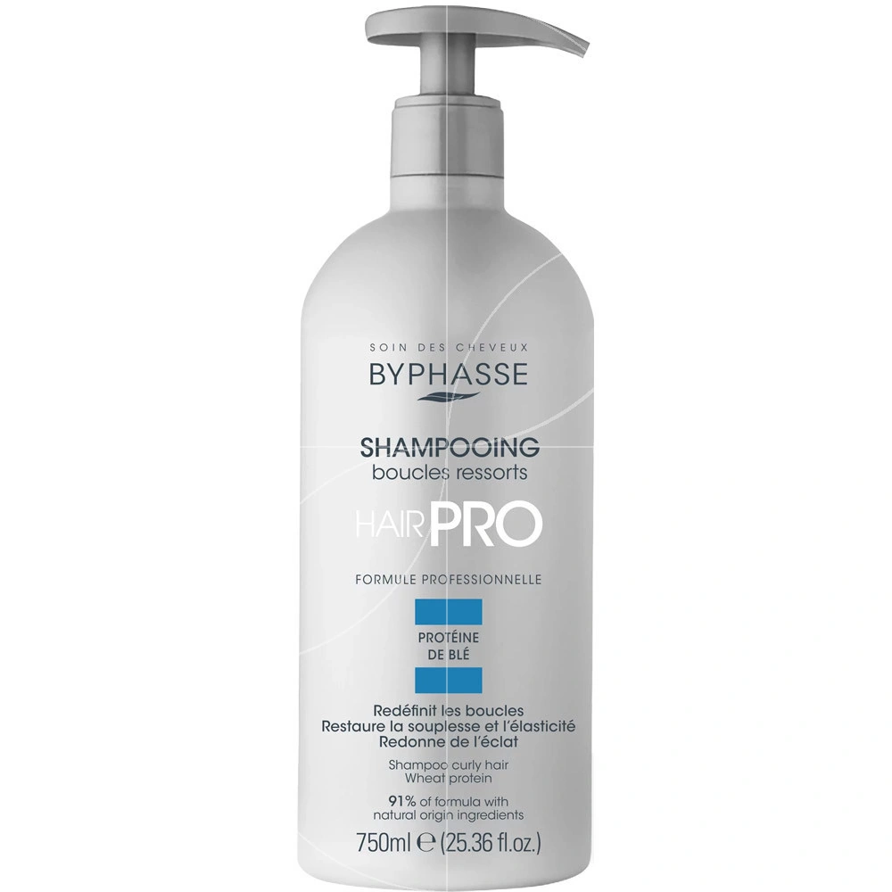 Byphasse Hair Pro Shampooing Boucles Ressorts Шампунь для в'юнкого волосся