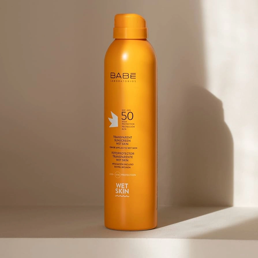 Babe Laboratorios After Sun Lotion Сонцезахисний водостійкий спрей SPF 50 з прозорою текстурою