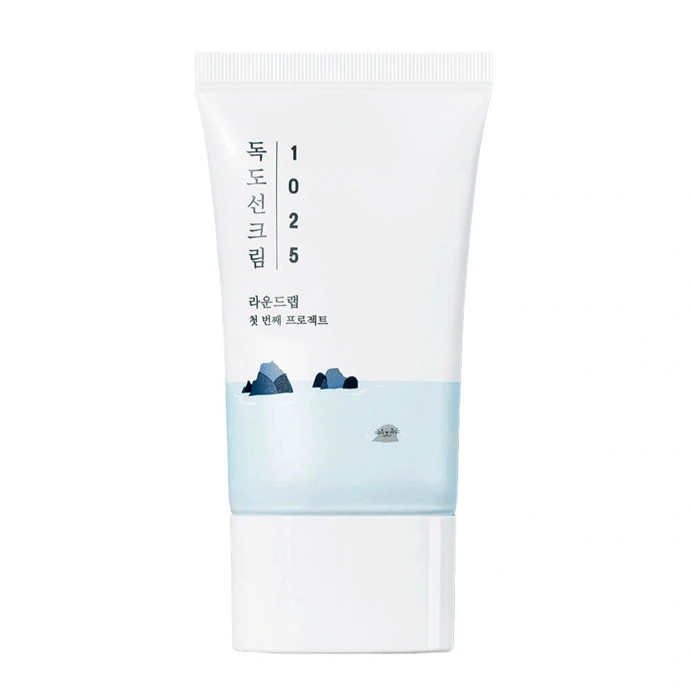 Round Lab 1025 Dokdo Sunscreen SPF50+ PA++++ Сонцезахисний крем для проблемної шкіри з морською водою