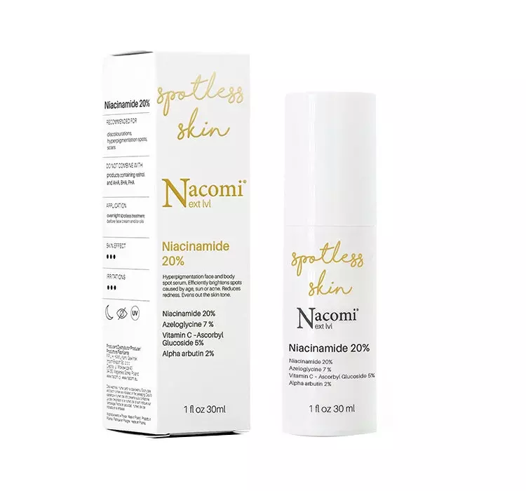 Nacomi Next Level Niacinamide 20% Точкова освітлювальна сироватка з ніацинамідом 20%