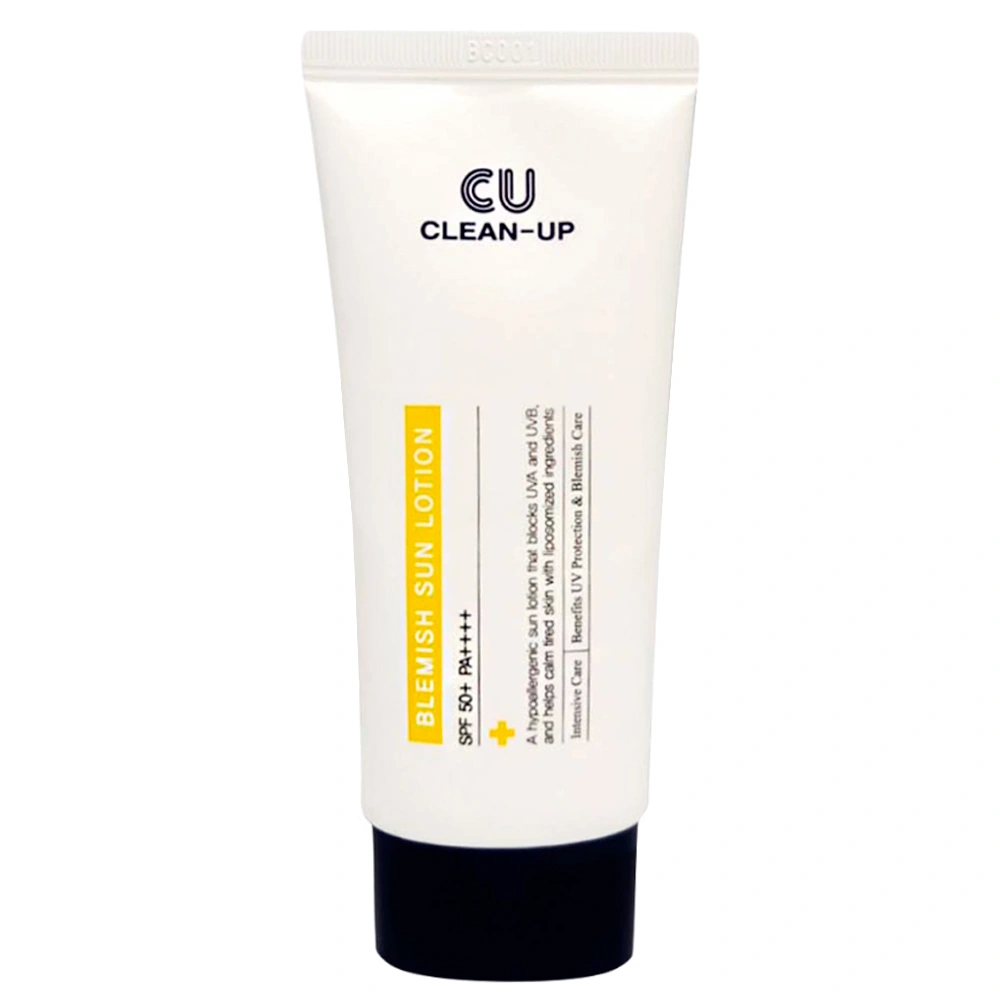 CUSKIN Clean Up Blemish Sun Lotion SPF 50+ PA++++ Легкий гіпоалергенний сонцезахисний лосьйон