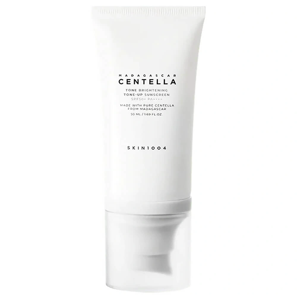 Skin1004 Madagascar Centella Tone Brightening Tone-up Sunscreen SPF50PA++++ Сонцезахисний крем для вирівнювання тону шкіри
