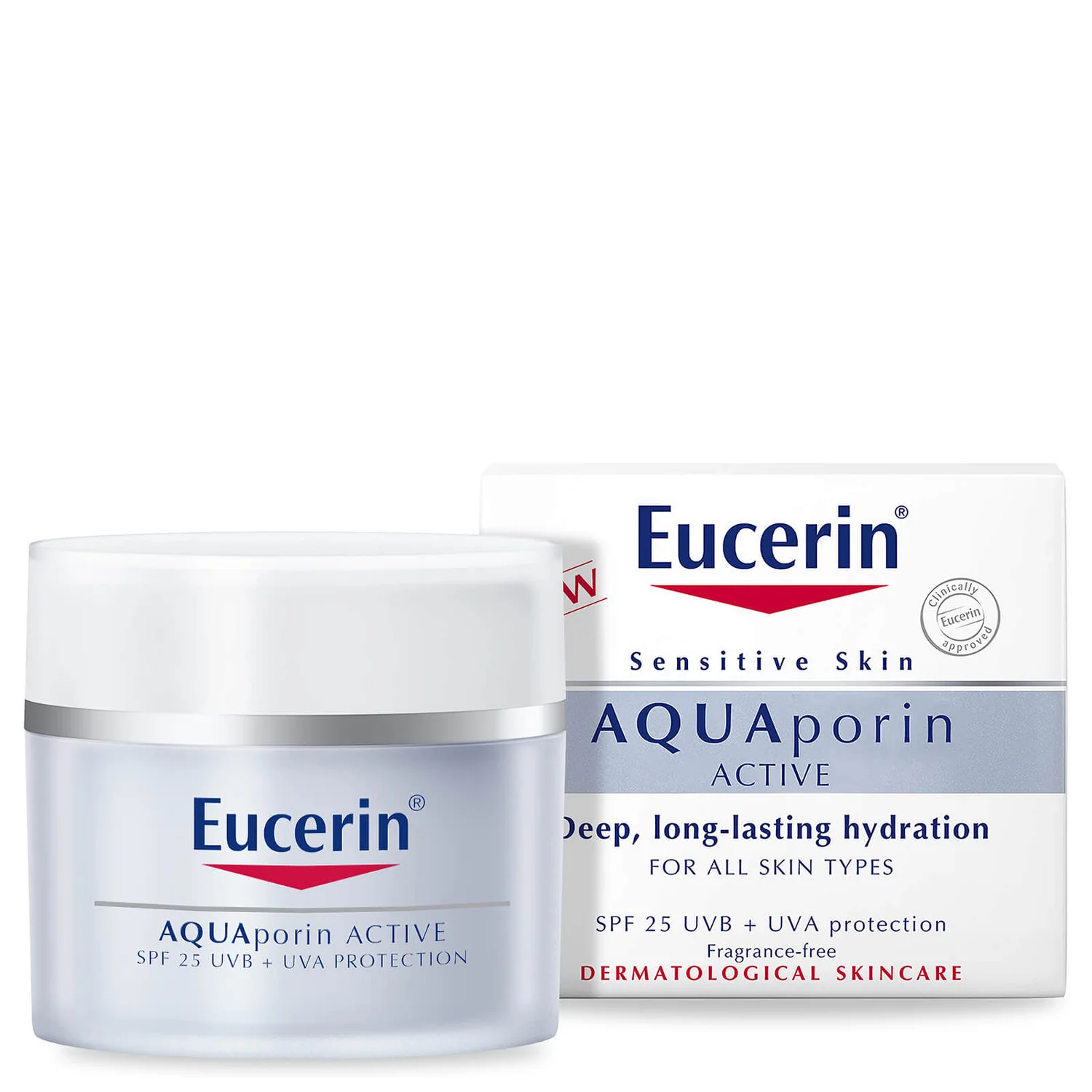 Eucerin AquaPorin Active Deep Long-lasting Hydration For All Skin Types SPF 25 + UVA Крем для обличчя