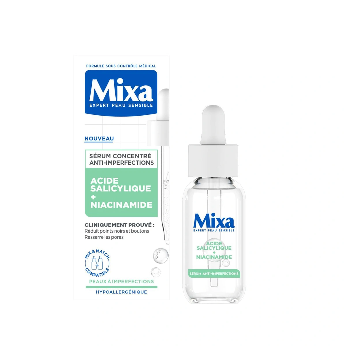 Mixa Anti-Imperfections Serum Сироватка для обличчя проти недосконалостей