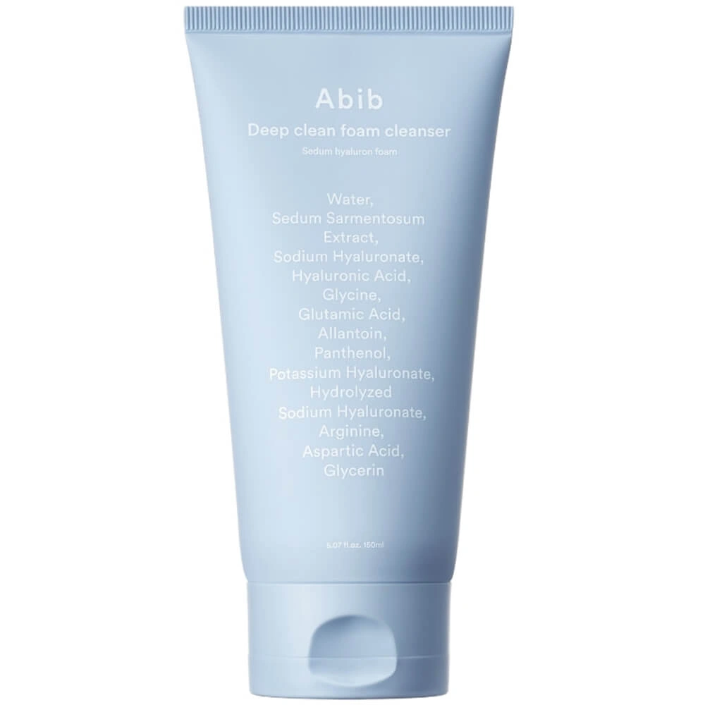 Abib Deep Clean Foam Cleanser Sedum Hyaluron Foam Глибокоочищувальна пінка для обличчя з гіалуроновою кислотою