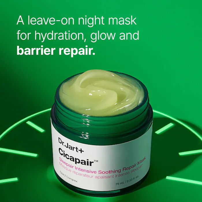 Dr.Jart+ Cicapair Sleepair Intensive Soothing Repair Mask Відновлювальна гель-маска з центелою азіатською