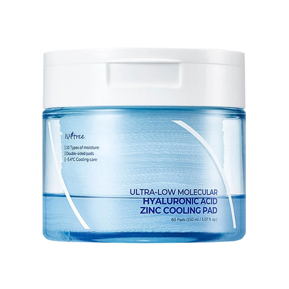 IsNtree Ultra-Low Molecular Hyaluronic Acid Zinc Cooling Pad Охолоджуючі педи з гіалуроновою кислотою і цинком