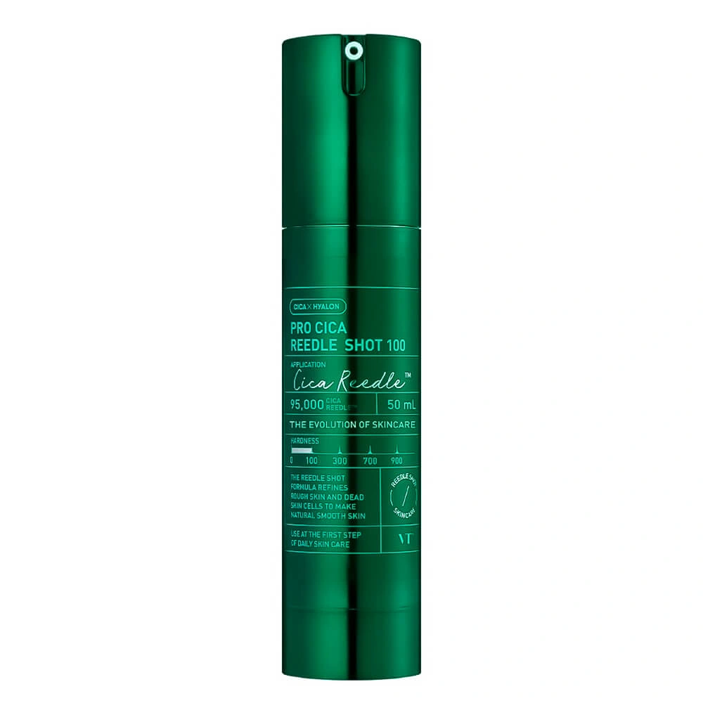 VT Cosmetics Pro Cica Riddle Shot 100 Заспокійливий мікроголковий бустер для обличчя