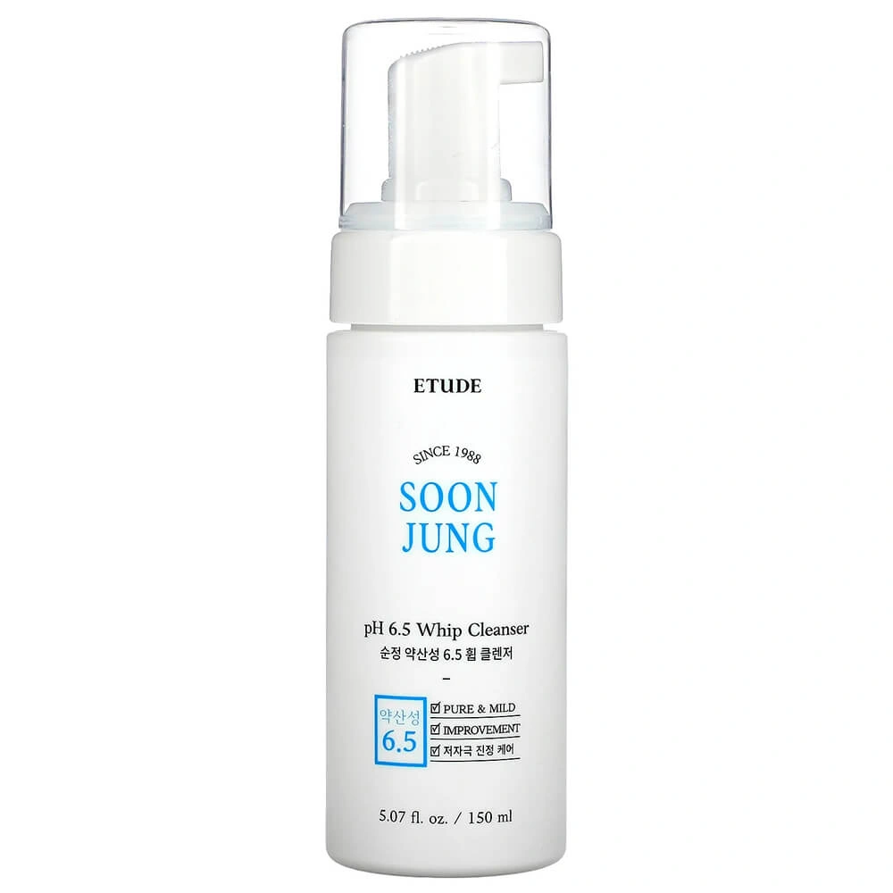 Etude Soon Jung pH 6.5 Whip Cleanser Пінка-мус для вмивання для чутливої шкіри