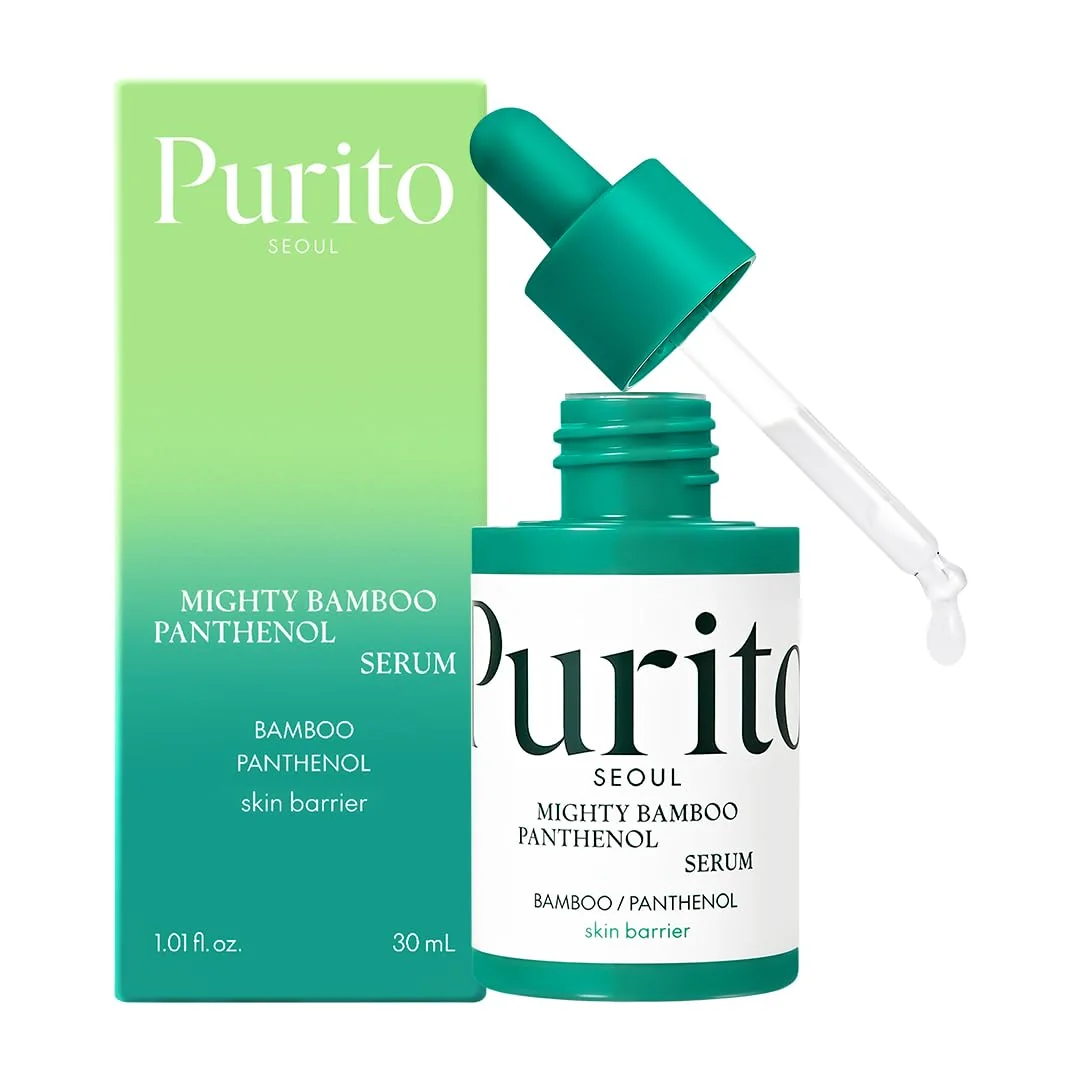 Purito SEOUL Mighty Bamboo Panthenol Serum інтенсивна відновлююча сироватка відновлюючий бар’єр шкіри