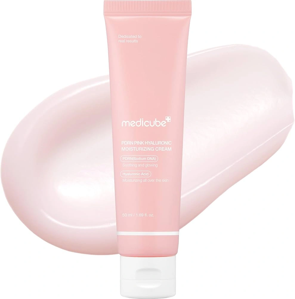 Medicube PDRN Pink Hyaluronic Moisturizing Cream зволожувальний крем з полінуклеотидами та гіалуроновою кислотою