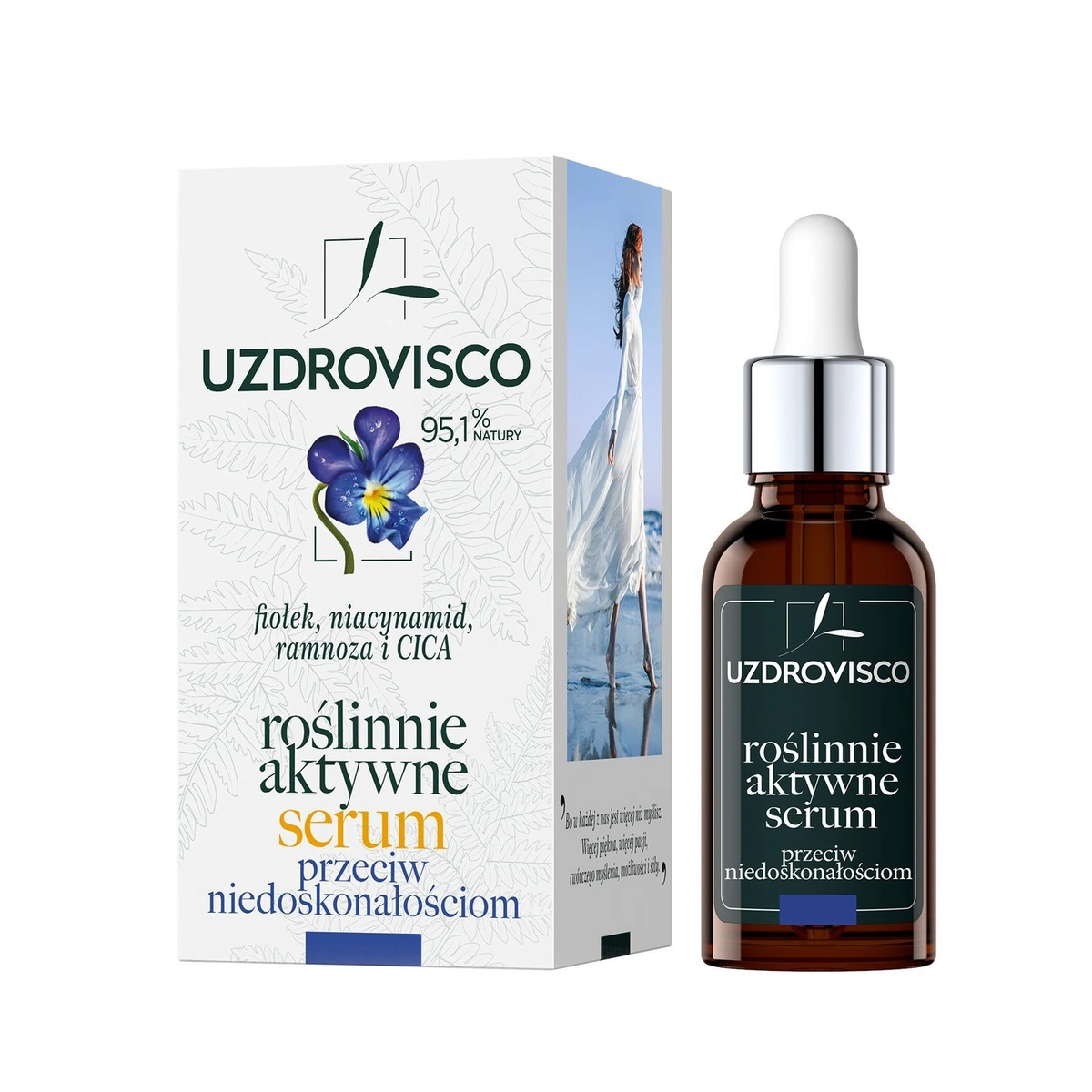 Uzdrovisco Fiołek Roślinnie aktywne serum przeciw niedoskonałościom Сироватка проти недосконалостей