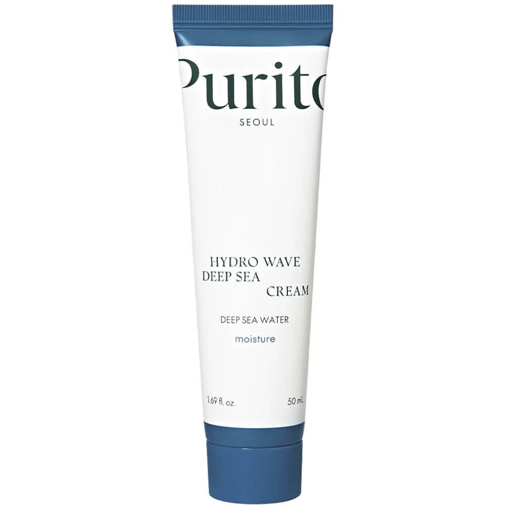 Purito Seoul Hydro Wave Deep Sea Cream зволожуючий крем для шкіри обличчя проти розтяжок та зморшок