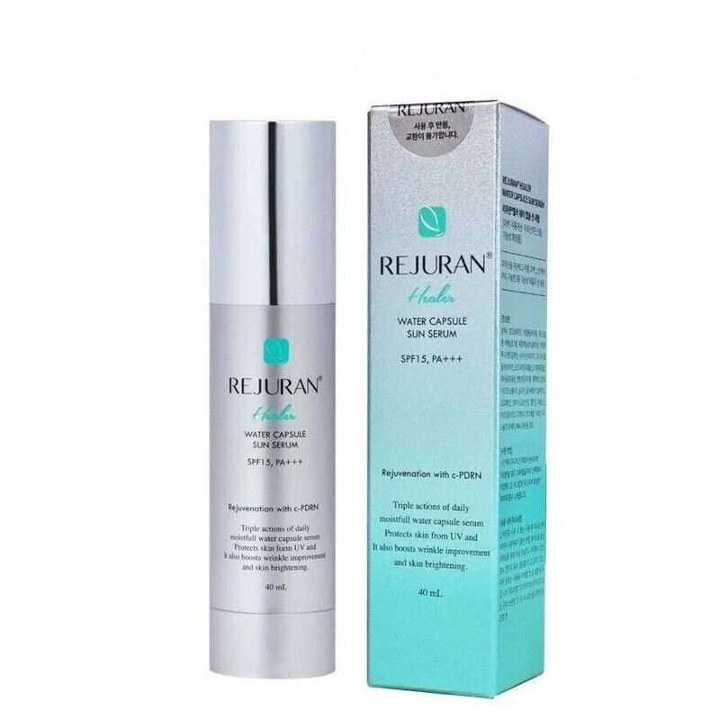 Rejuran Healer Water Capsule Sun Serum SPF 15+ PA+++ Сонцезахисна сироватка для обличчя