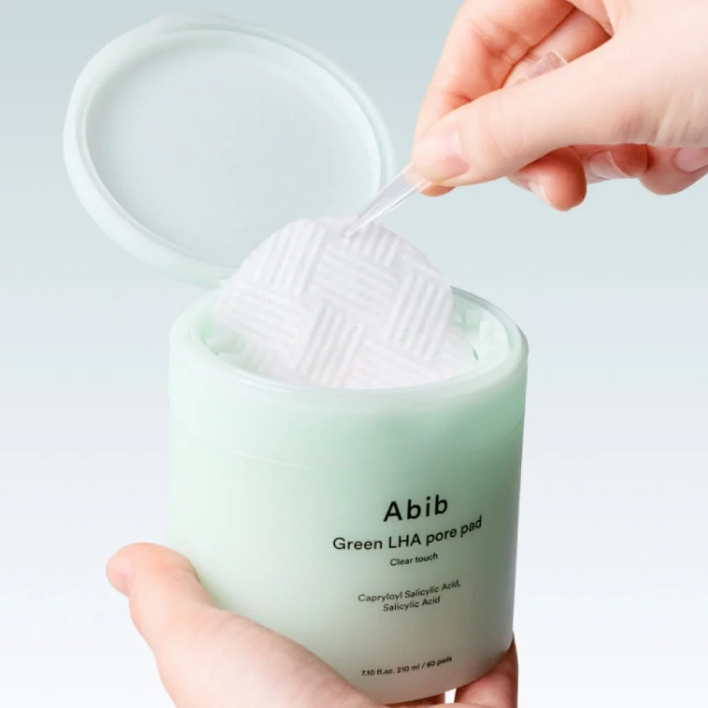 Abib Green LHA Pore Pad Clear Touch Очищувальні педи для обличчя