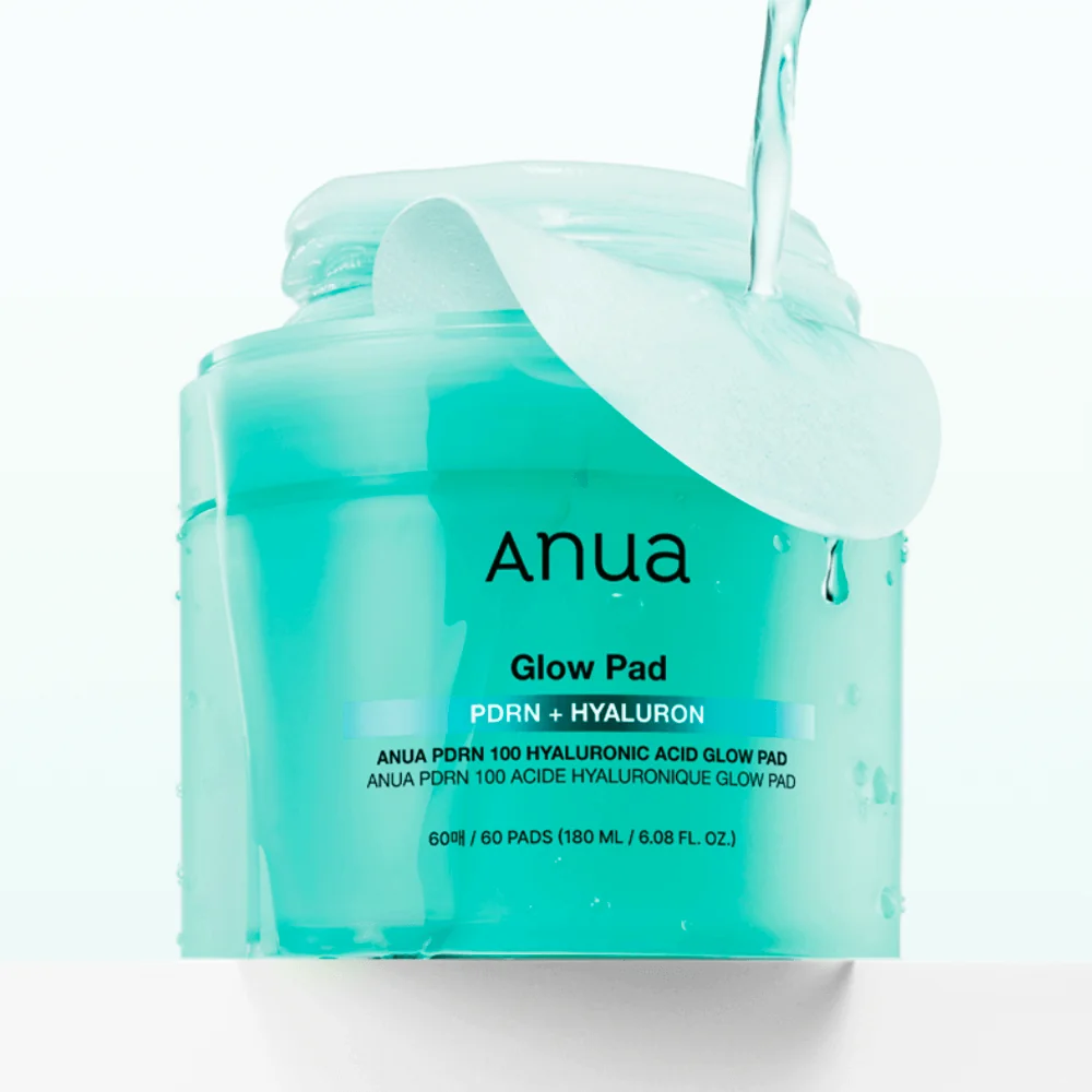 Anua PDRN 100 Hyaluronic Acid Glow Pad Зволожуючі педи з ПДРН та гіалуроновою кислотою