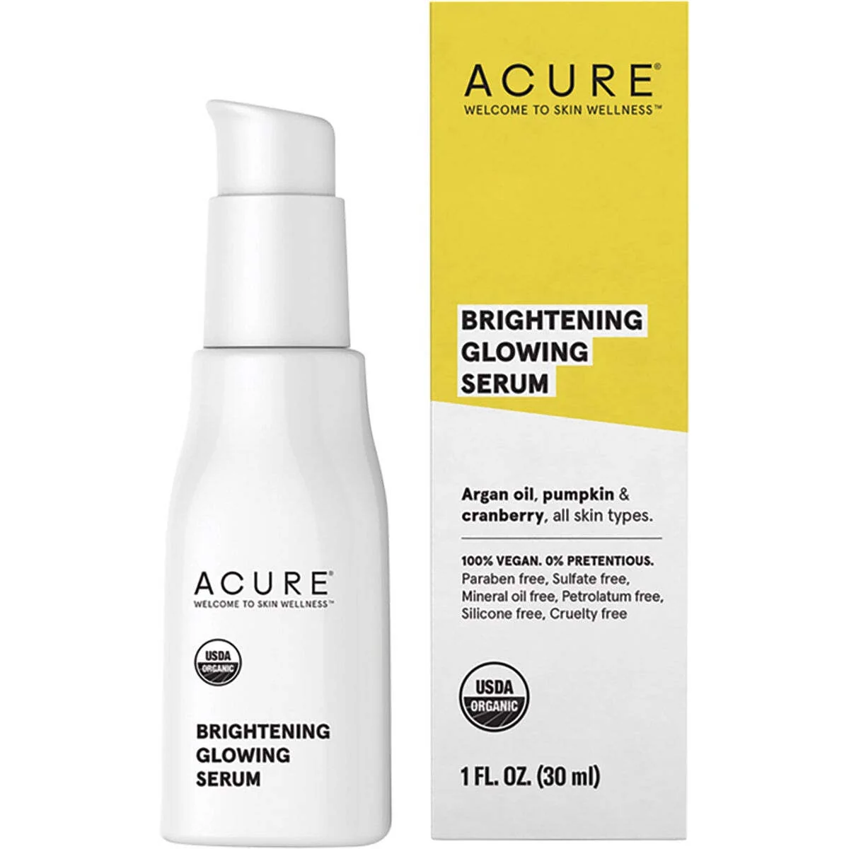 ACURE Brightening glowing serum розяснююча сироватка