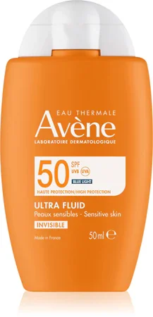 Avene Eau Thermale Ultra Fluid SPF 50 Сонцезахисний ультра-флюїд для обличчя та шиї для чутливої шкіри