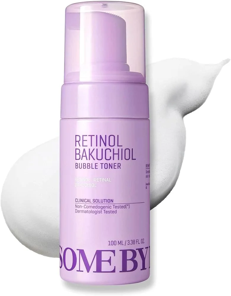 Some By Mi Retinol Bakuchiol Bubble Toner тонік для обличчя для зменшення ознак старіння має заспокійливі властивості