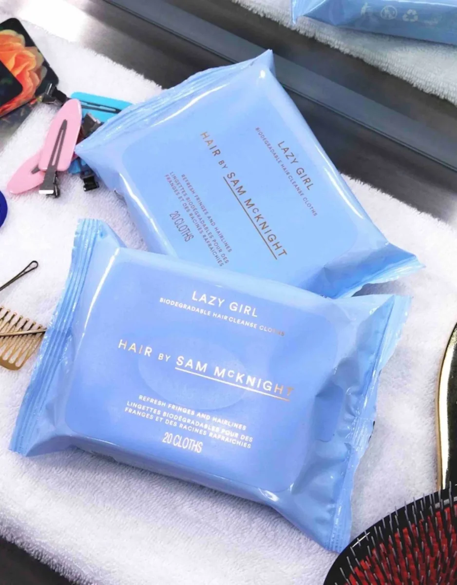 Hair by Sam McKnight Lazy Girl Biodegradable Hair Cleanse Cloths